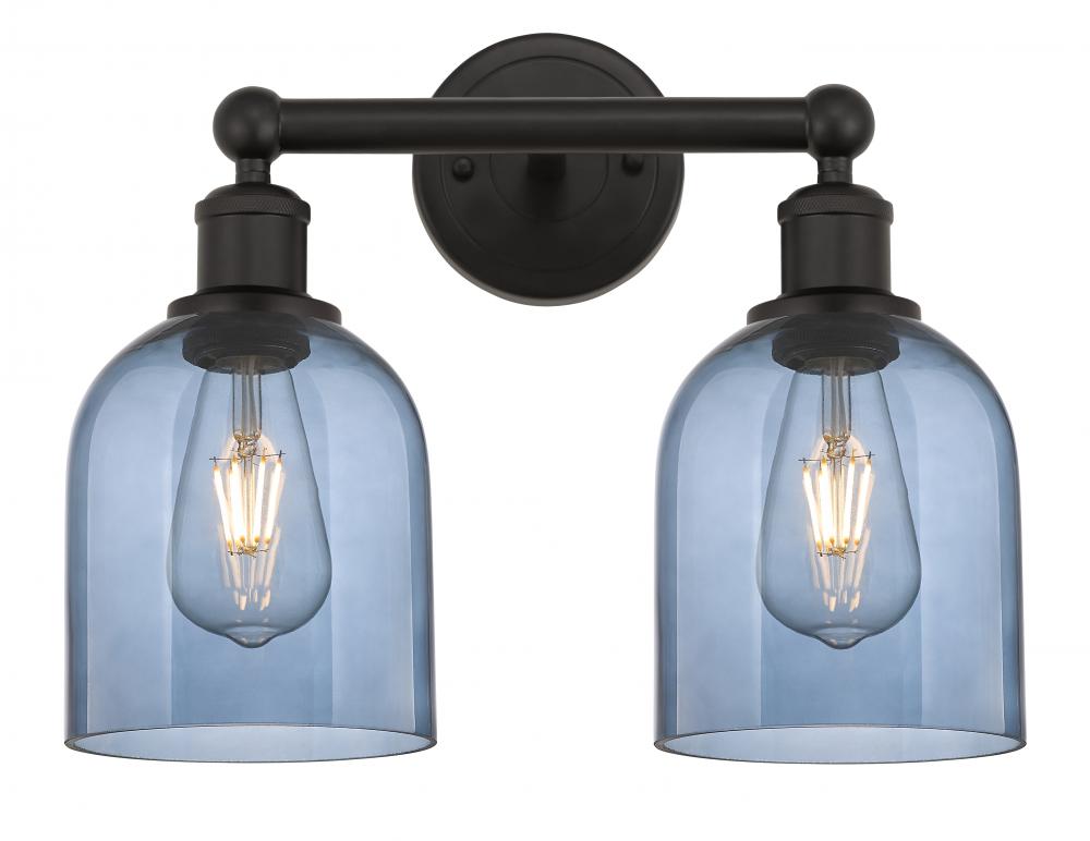 Bella - 2 Light - 15 inch - Oil Rubbed Bronze - Bath Vanity Light