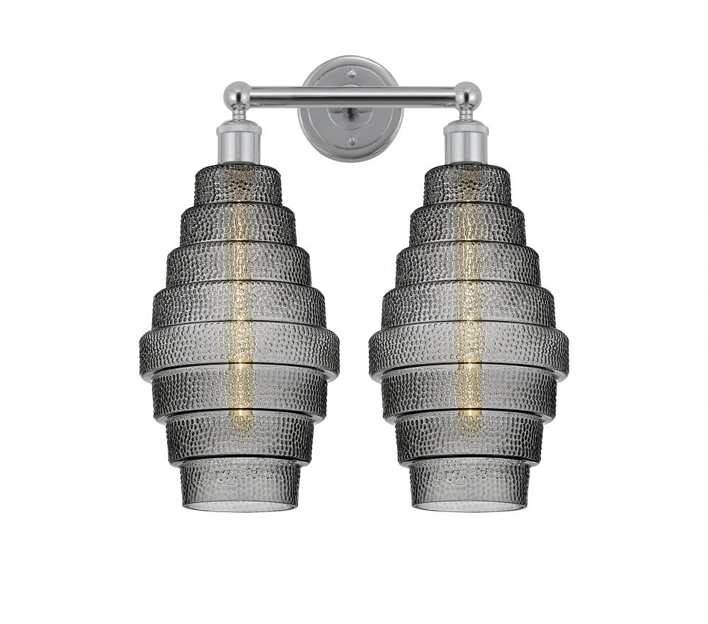 Cascade - 2 Light - 17 inch - Polished Chrome - Bath Vanity Light