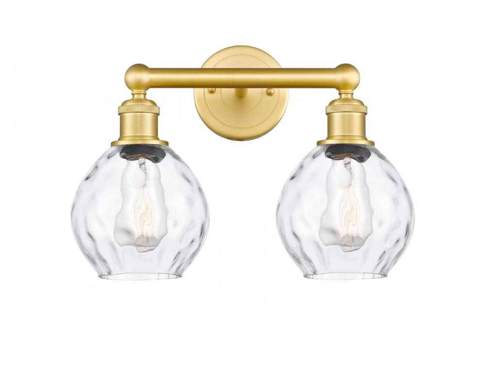Waverly - 2 Light - 15 inch - Satin Gold - Bath Vanity Light