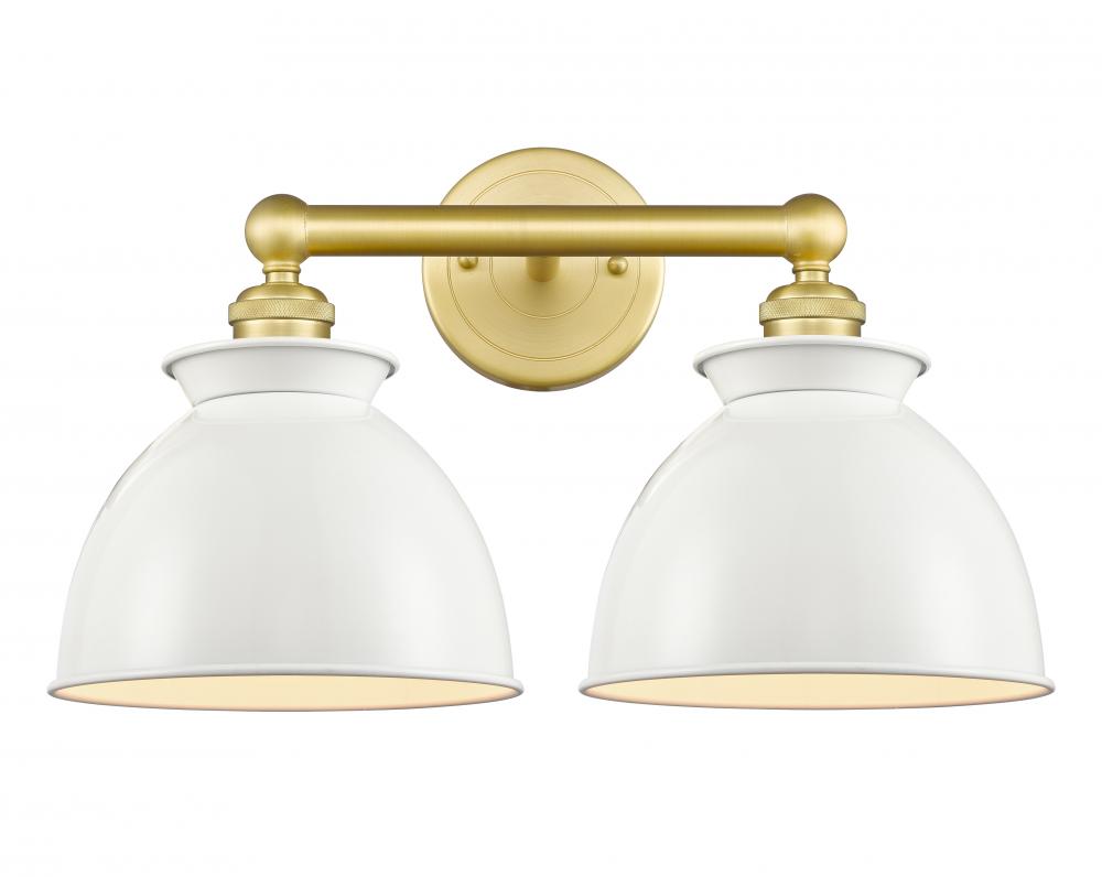 Adirondack - 2 Light - 17 inch - Satin Gold - Bath Vanity Light