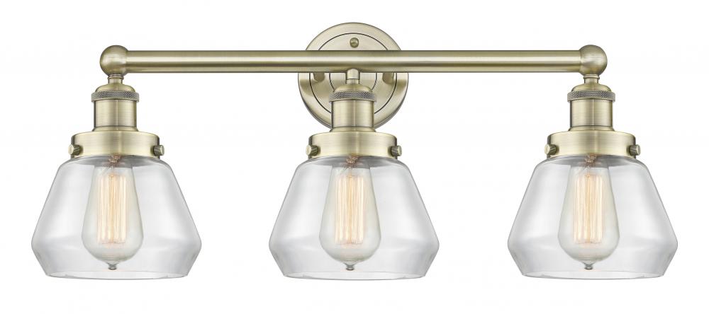 Fulton - 3 Light - 25 inch - Antique Brass - Bath Vanity Light