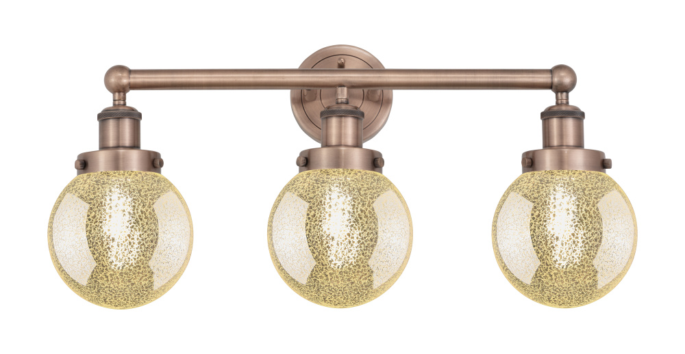 Beacon - 3 Light - 24 inch - Antique Copper - Bath Vanity Light