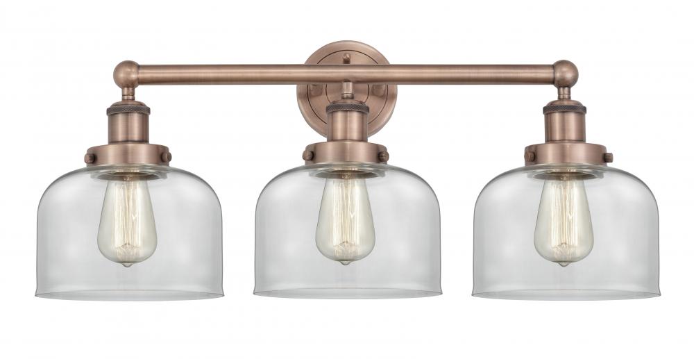 Bell - 3 Light - 26 inch - Antique Copper - Bath Vanity Light
