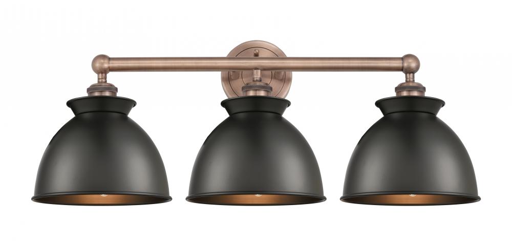 Adirondack - 3 Light - 26 inch - Antique Copper - Bath Vanity Light