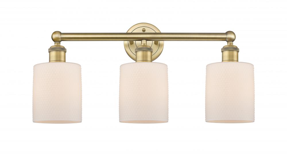 Cobbleskill - 3 Light - 23 inch - Brushed Brass - Bath Vanity Light