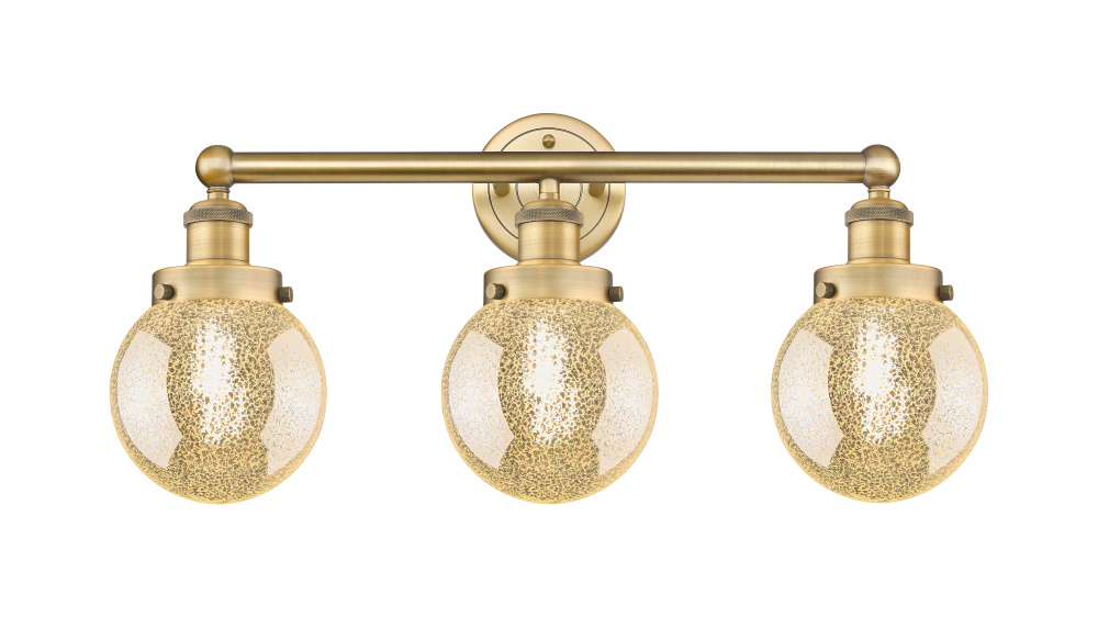 Beacon - 3 Light - 24 inch - Brushed Brass - Bath Vanity Light