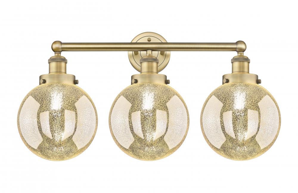 Beacon - 3 Light - 26 inch - Brushed Brass - Bath Vanity Light