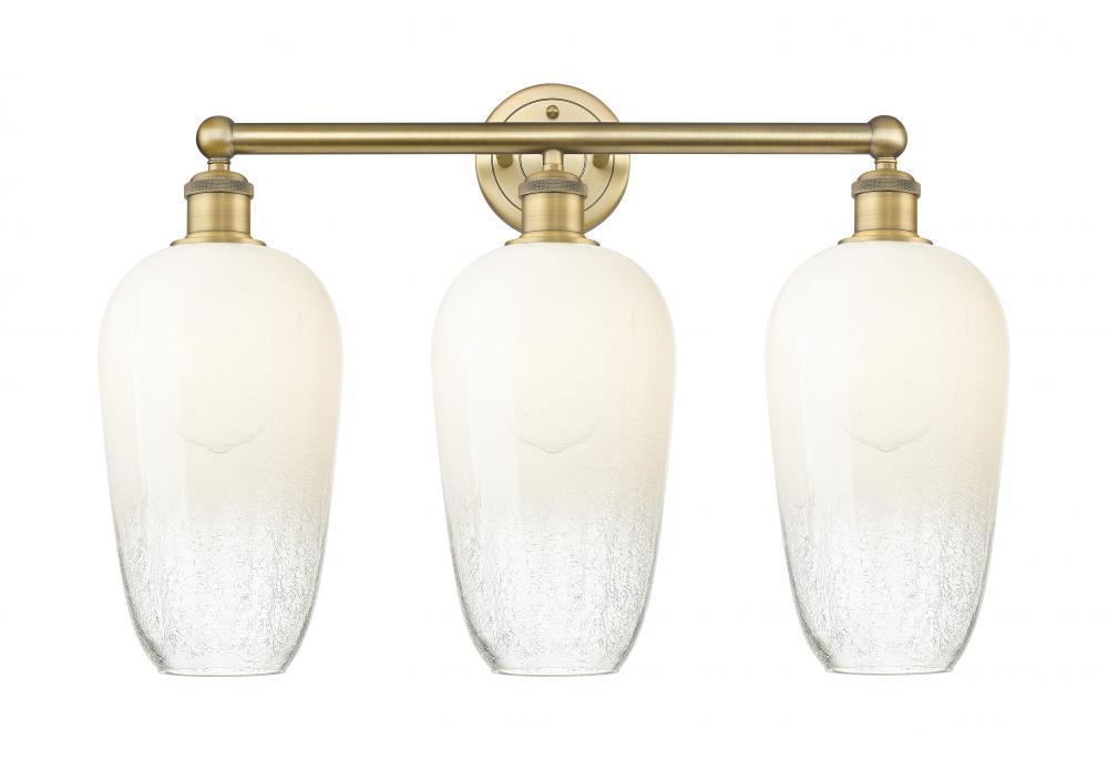 Brookhaven Flute - 3 Light - 25 inch - Brushed Brass - Bath Vanity Light