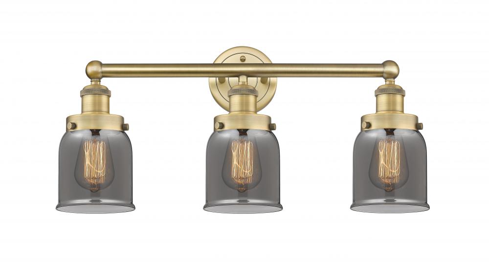 Bell - 3 Light - 23 inch - Brushed Brass - Bath Vanity Light