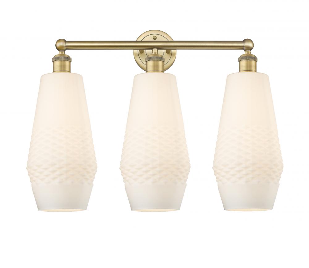 Windham - 3 Light - 25 inch - Brushed Brass - Bath Vanity Light