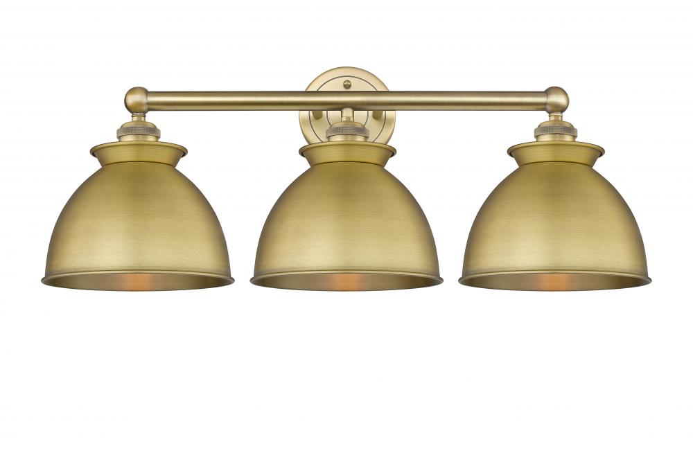 Adirondack - 3 Light - 26 inch - Brushed Brass - Bath Vanity Light