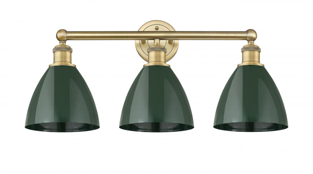 Plymouth - 3 Light - 26 inch - Brushed Brass - Bath Vanity Light