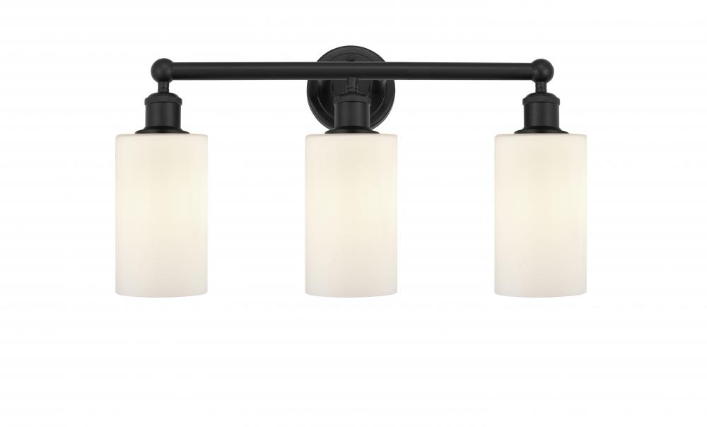 Clymer - 3 Light - 22 inch - Matte Black - Bath Vanity Light