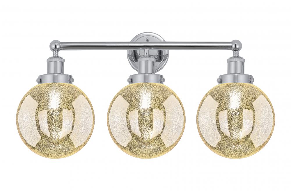 Beacon - 3 Light - 26 inch - Polished Chrome - Bath Vanity Light