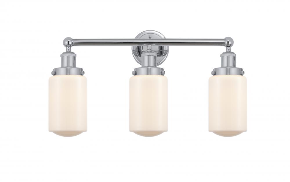 Dover - 3 Light - 23 inch - Polished Chrome - Bath Vanity Light