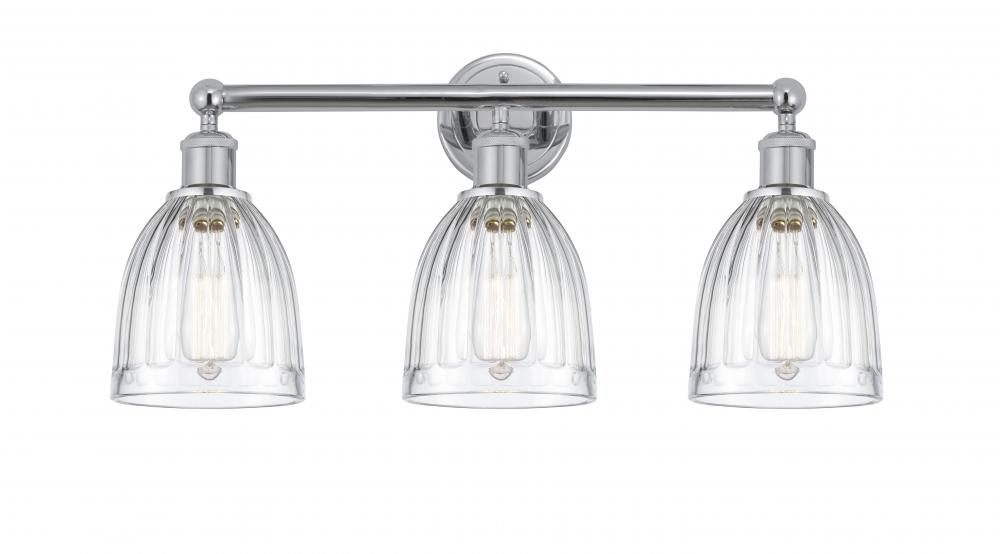 Brookfield - 3 Light - 24 inch - Polished Chrome - Bath Vanity Light