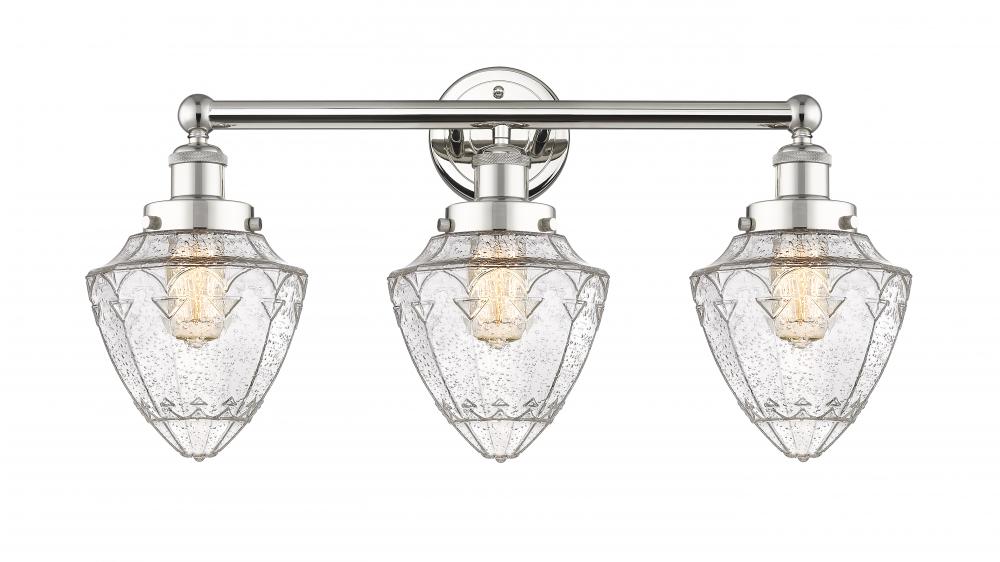 Bullet - 3 Light - 24 inch - Polished Nickel - Bath Vanity Light