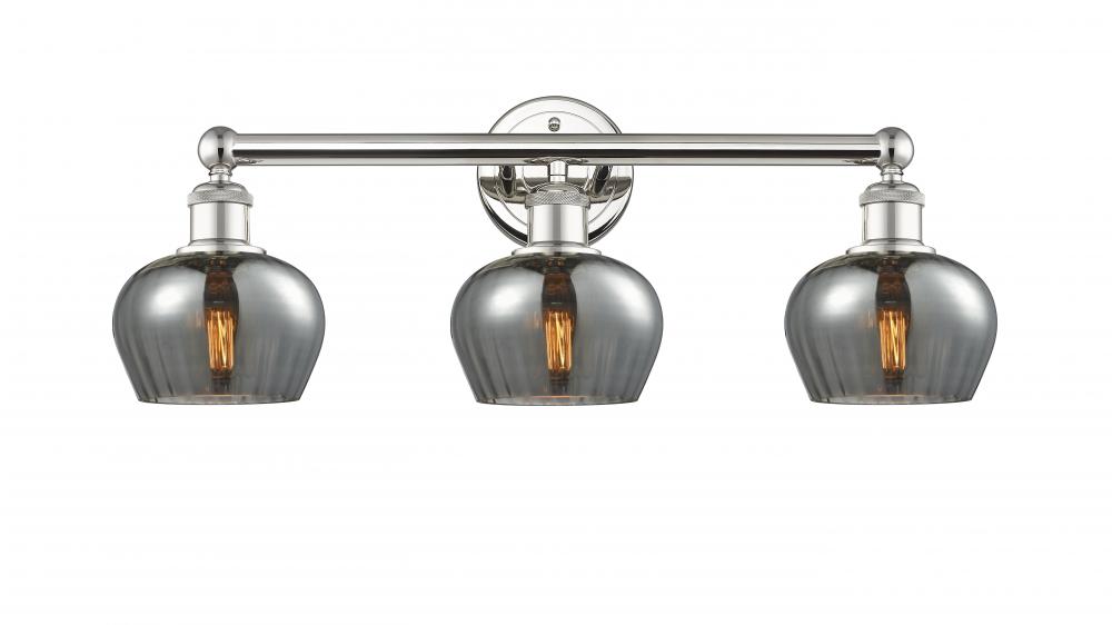 Fenton - 3 Light - 25 inch - Polished Nickel - Bath Vanity Light