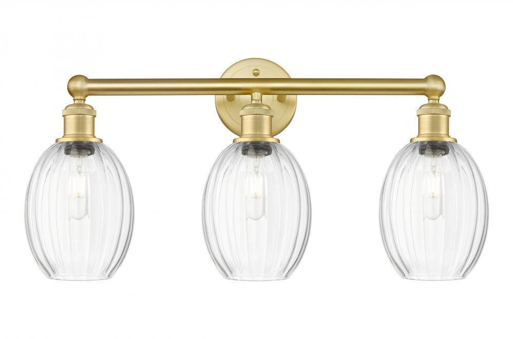 Preston Bulb - 3 Light - 24 inch - Satin Gold - Bath Vanity Light