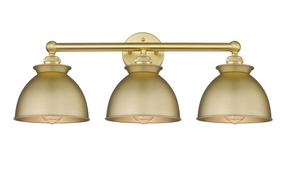 Adirondack - 3 Light - 26 inch - Satin Gold - Bath Vanity Light