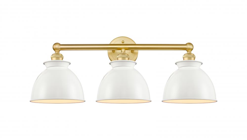 Adirondack - 3 Light - 26 inch - Satin Gold - Bath Vanity Light