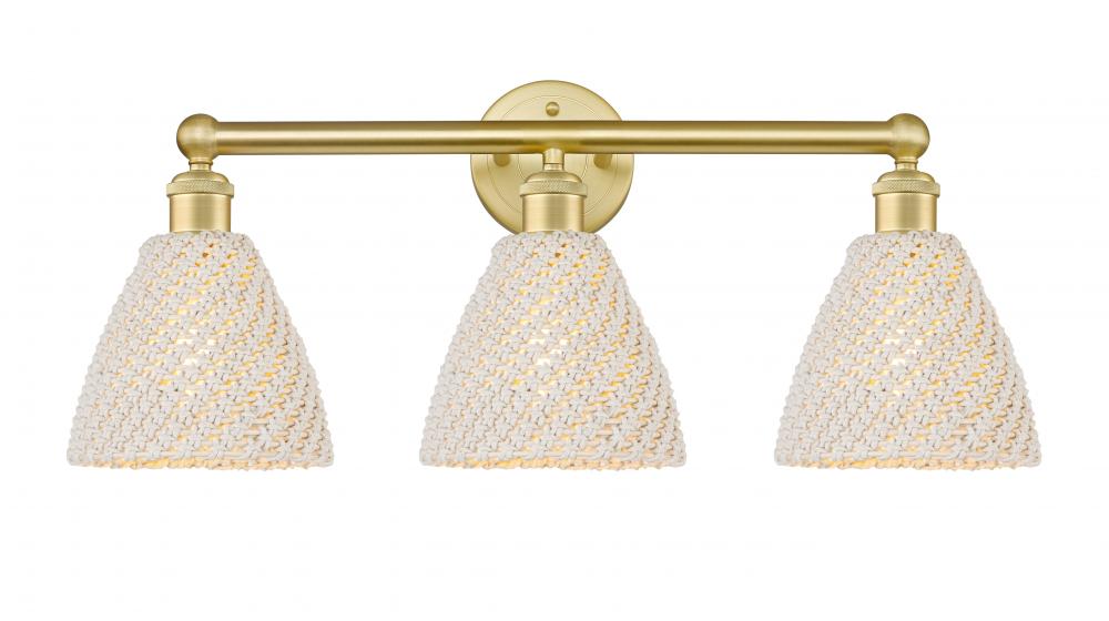 Bristol Natural - 3 Light - 26 inch - Satin Gold - Bath Vanity Light