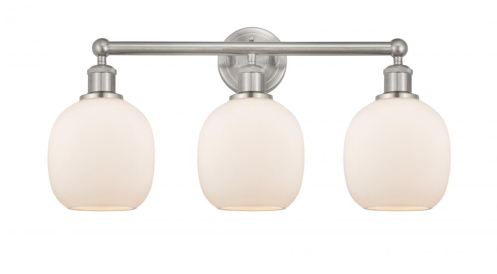 Belfast - 3 Light - 24 inch - Brushed Satin Nickel - Bath Vanity Light