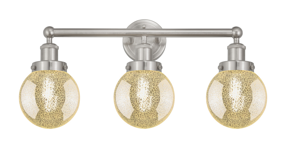 Beacon - 3 Light - 24 inch - Brushed Satin Nickel - Bath Vanity Light