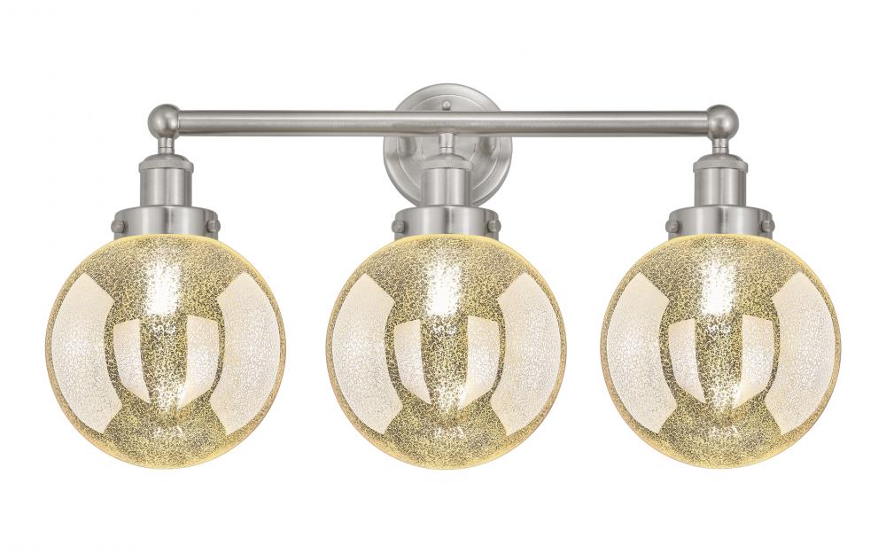 Beacon - 3 Light - 26 inch - Brushed Satin Nickel - Bath Vanity Light