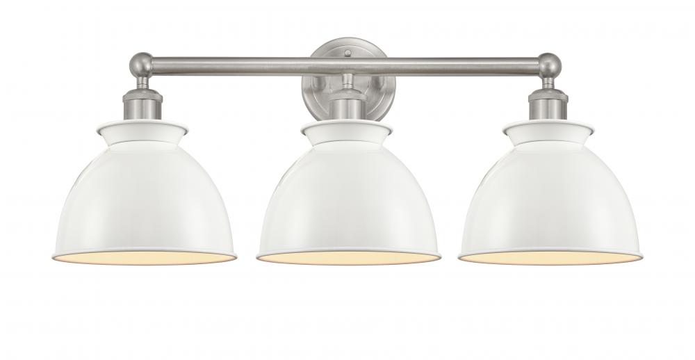 Adirondack - 3 Light - 26 inch - Brushed Satin Nickel - Bath Vanity Light