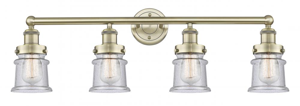 Canton - 4 Light - 32 inch - Antique Brass - Bath Vanity Light