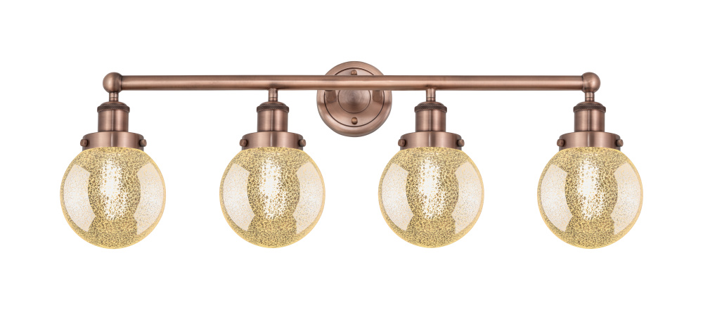 Beacon - 4 Light - 33 inch - Antique Copper - Bath Vanity Light