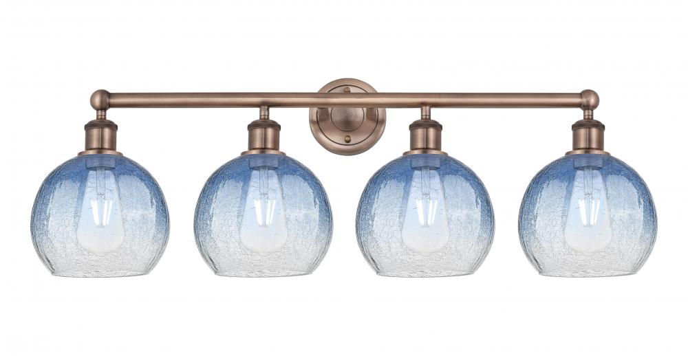 Brookhaven Globe - 4 Light - 35 inch - Antique Copper - Bath Vanity Light