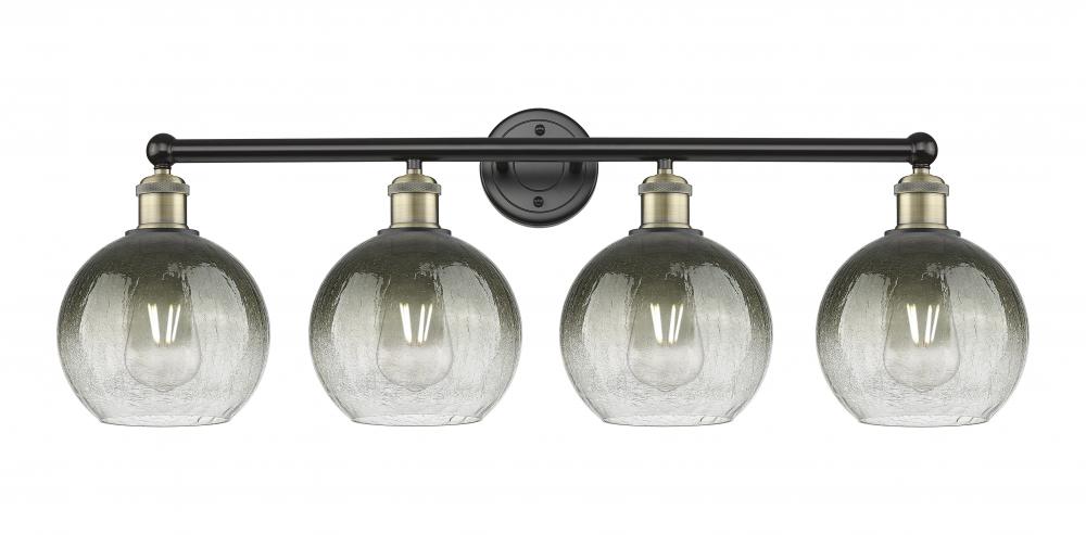 Brookhaven Globe - 4 Light - 35 inch - Black Antique Brass - Bath Vanity Light
