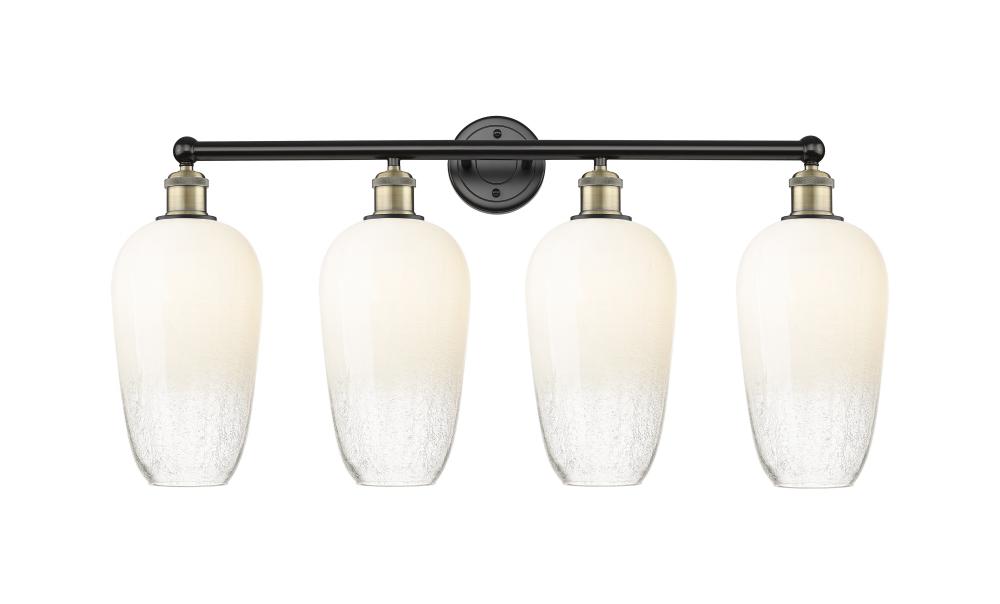 Brookhaven Flute - 4 Light - 34 inch - Black Antique Brass - Bath Vanity Light