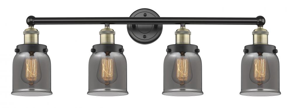 Bell - 4 Light - 32 inch - Black Antique Brass - Bath Vanity Light