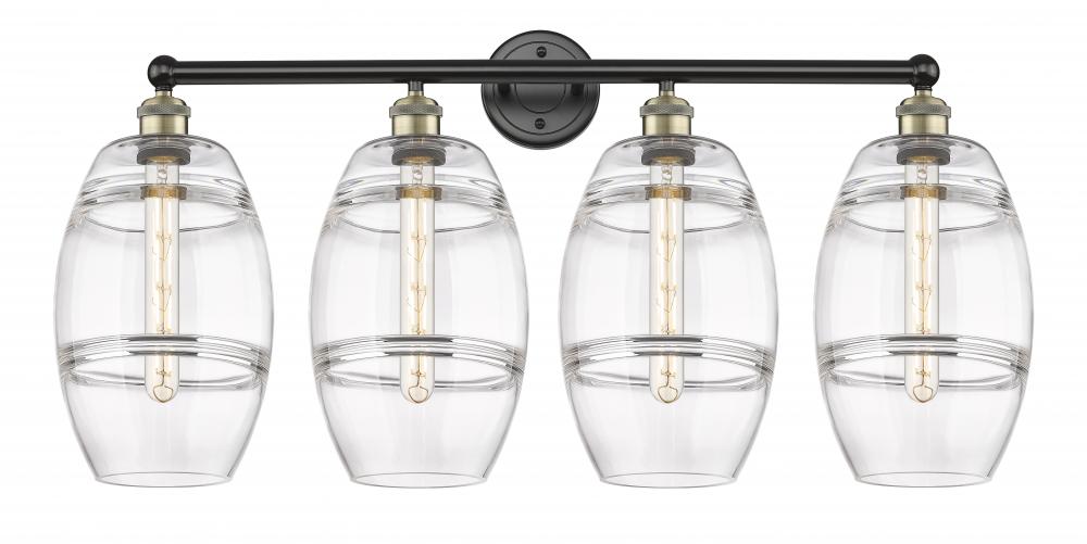 Vaz - 4 Light - 35 inch - Black Antique Brass - Bath Vanity Light