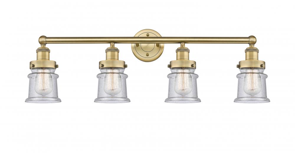 Canton - 4 Light - 32 inch - Brushed Brass - Bath Vanity Light