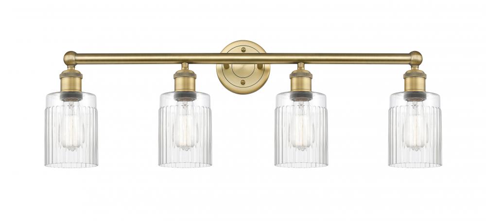 Hadley - 4 Light - 32 inch - Brushed Brass - Bath Vanity Light