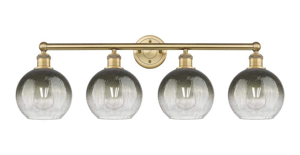 Brookhaven Globe - 4 Light - 35 inch - Brushed Brass - Bath Vanity Light