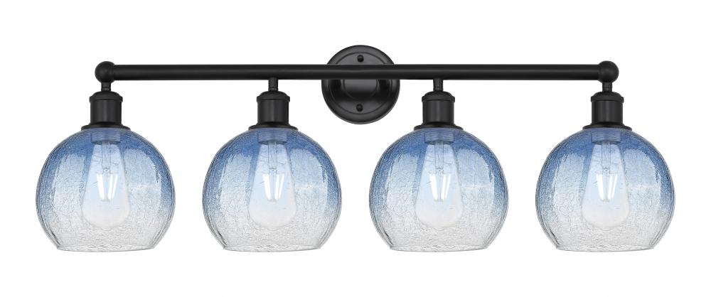Brookhaven Globe - 4 Light - 35 inch - Matte Black - Bath Vanity Light