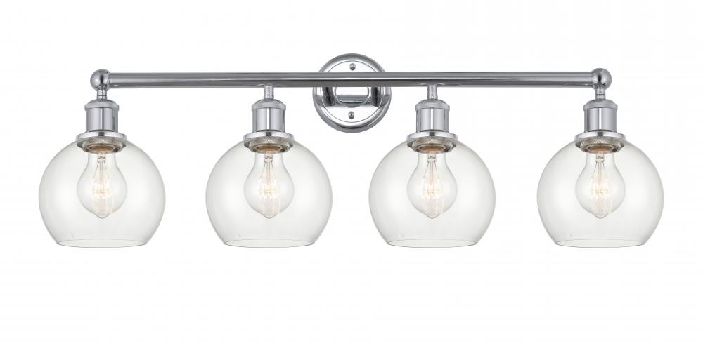 Athens - 4 Light - 33 inch - Polished Chrome - Bath Vanity Light