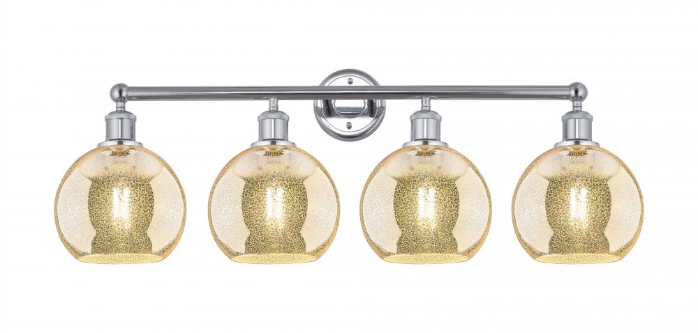 Athens - 4 Light - 35 inch - Polished Chrome - Bath Vanity Light