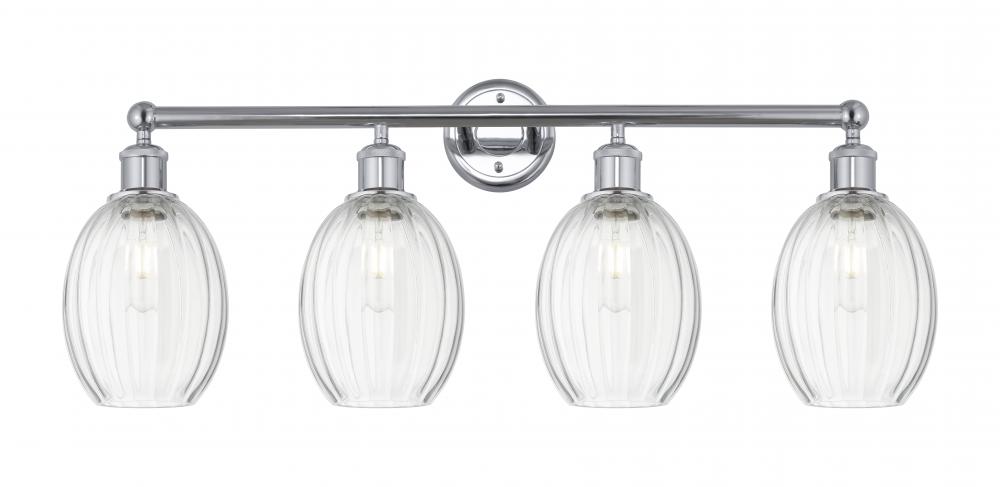 Preston Bulb - 4 Light - 33 inch - Polished Chrome - Bath Vanity Light