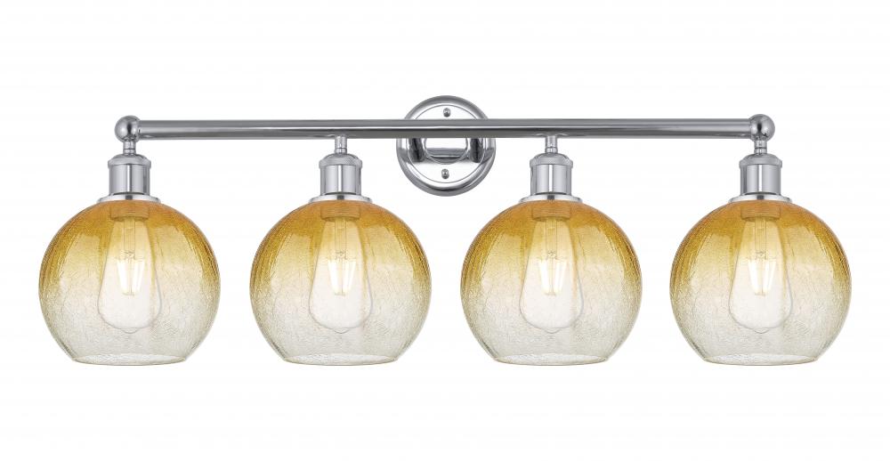 Brookhaven Globe - 4 Light - 35 inch - Polished Chrome - Bath Vanity Light