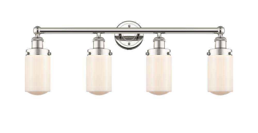 Dover - 4 Light - 32 inch - Polished Nickel - Bath Vanity Light