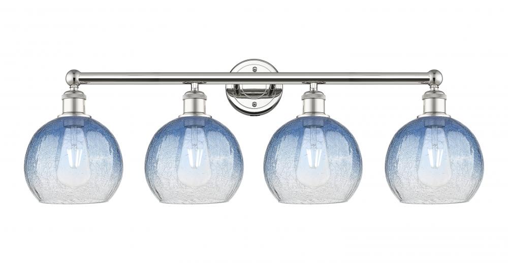 Brookhaven Globe - 4 Light - 35 inch - Polished Nickel - Bath Vanity Light