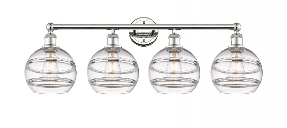 Rochester - 4 Light - 35 inch - Polished Nickel - Bath Vanity Light