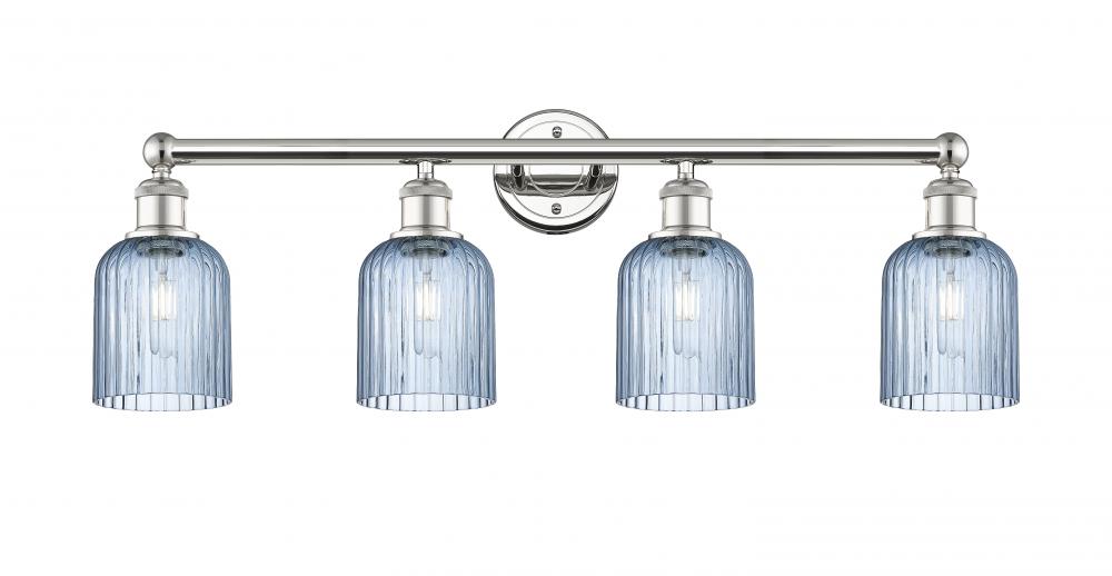 Bridal Veil - 4 Light - 32 inch - Polished Nickel - Bath Vanity Light