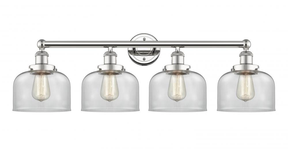 Bell - 4 Light - 35 inch - Polished Nickel - Bath Vanity Light